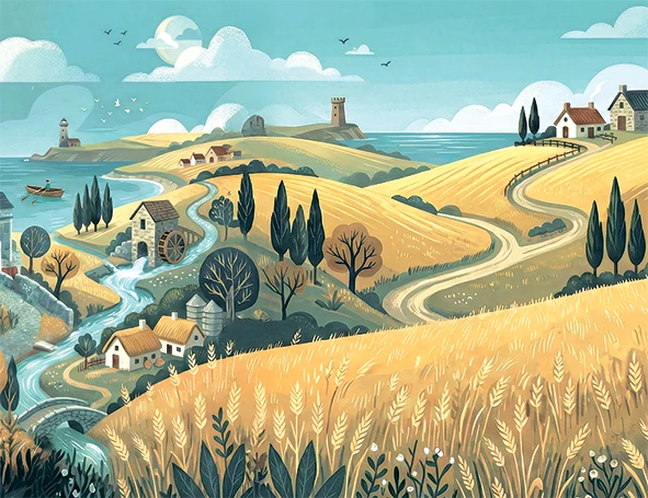 Иллюстрация к книге — Козий крайм, или пани из глухомани [book-illustration-1.webp]
